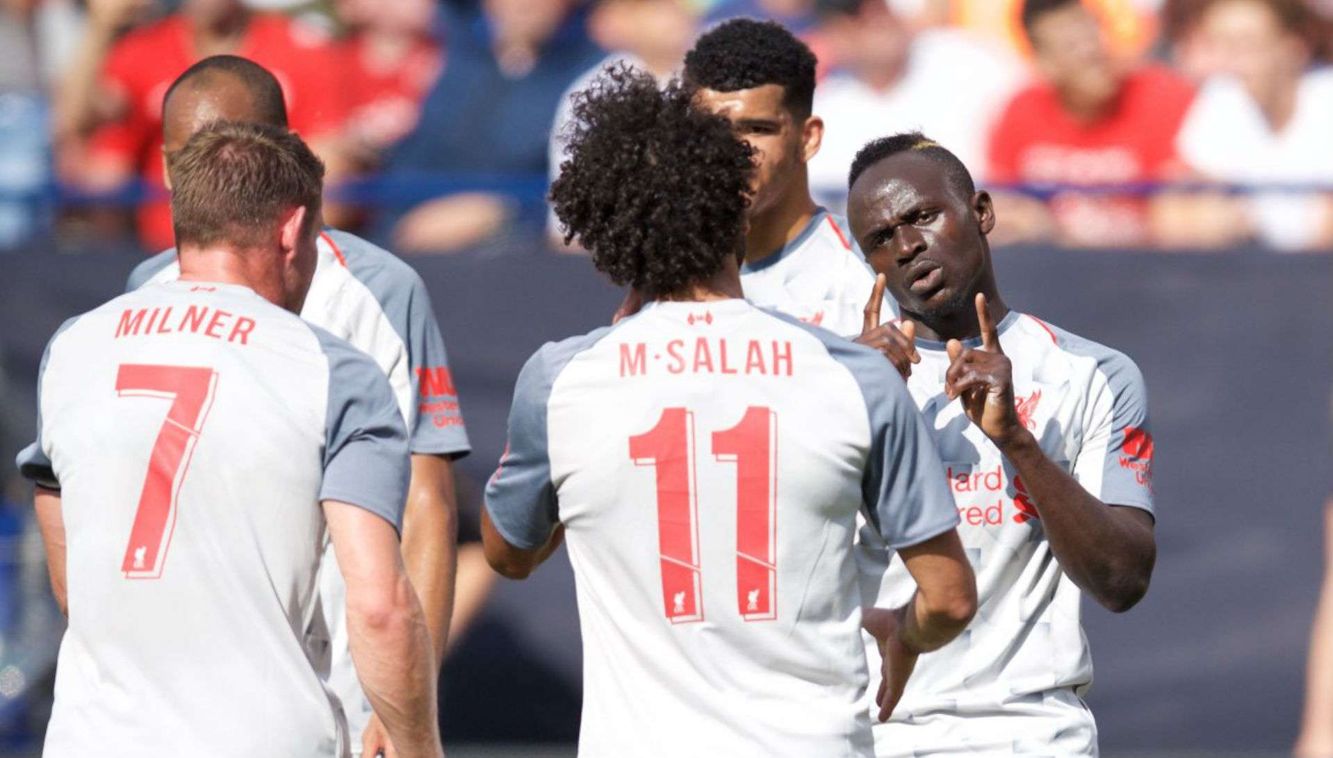280718 Sadio Mané Mohamed Salah Liverpool Manchester United