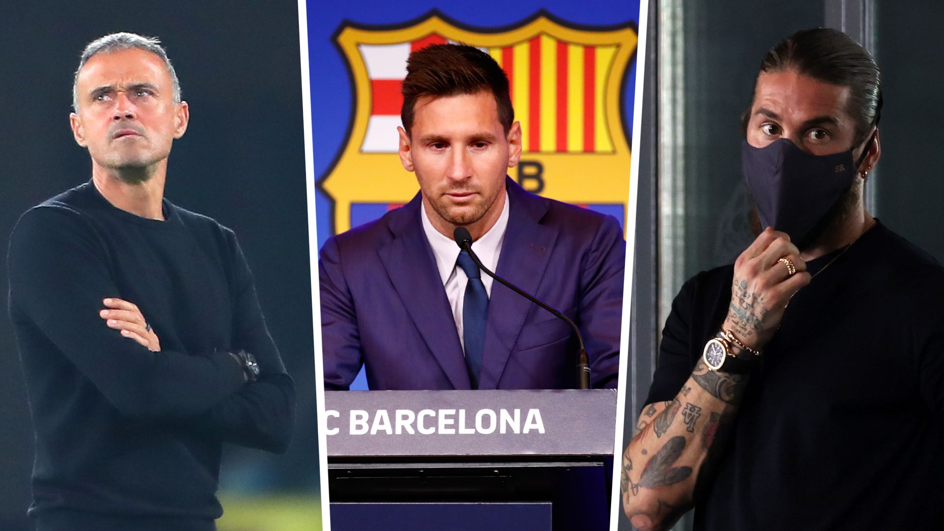 Luis Enrique Messi Sergio Ramos