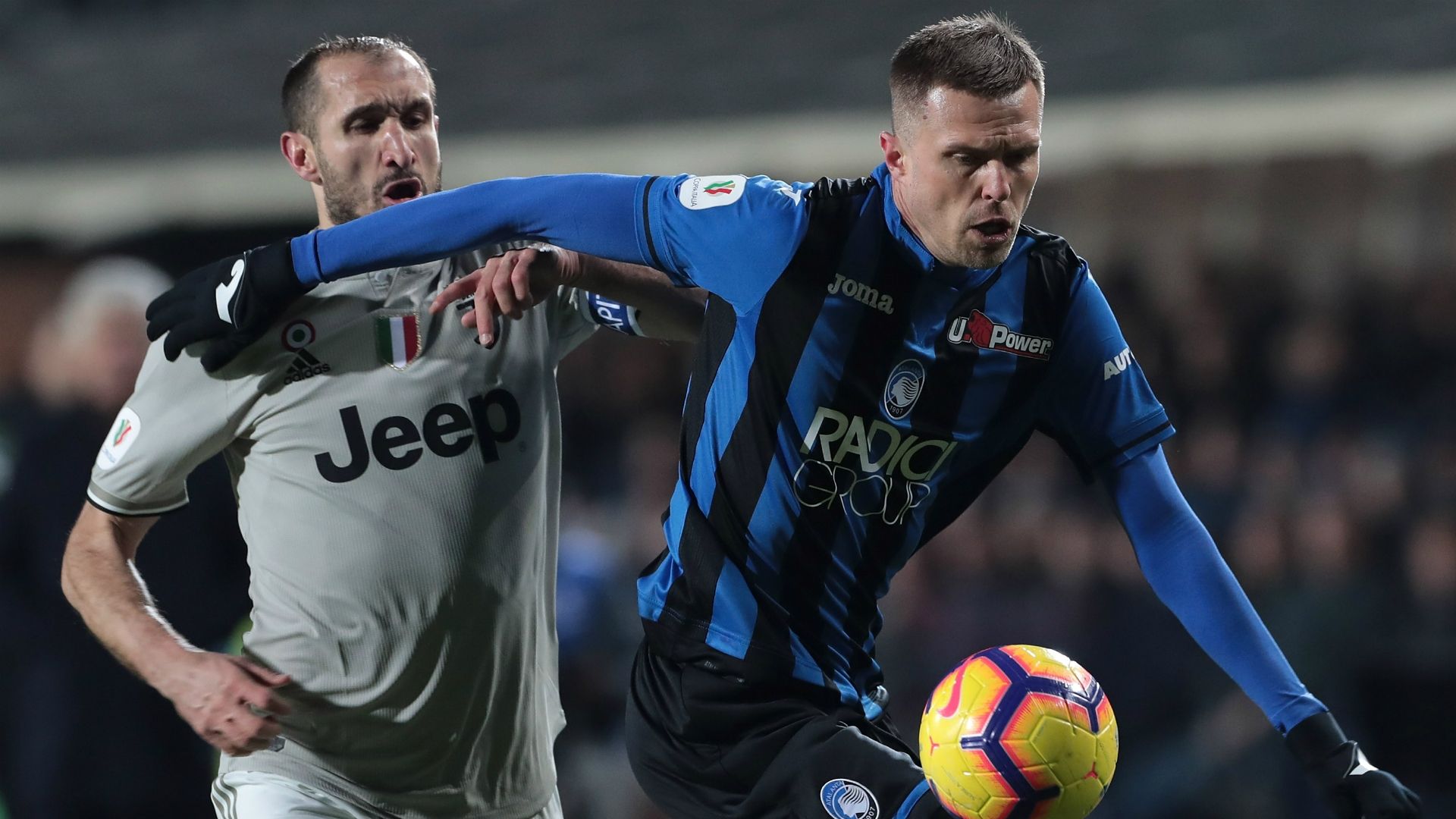 Josip Ilicic Giorgio Chiellini Atalanta Juventus Coppa Italia