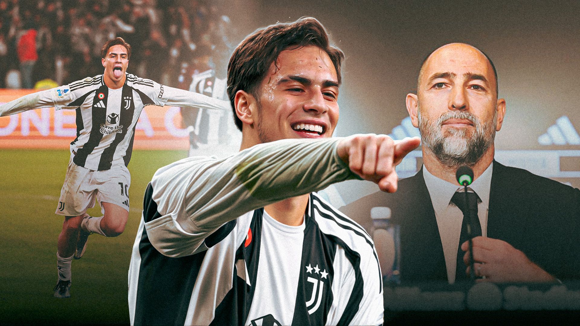 Kenan Yildiz Igor Tudor Juventus GFX