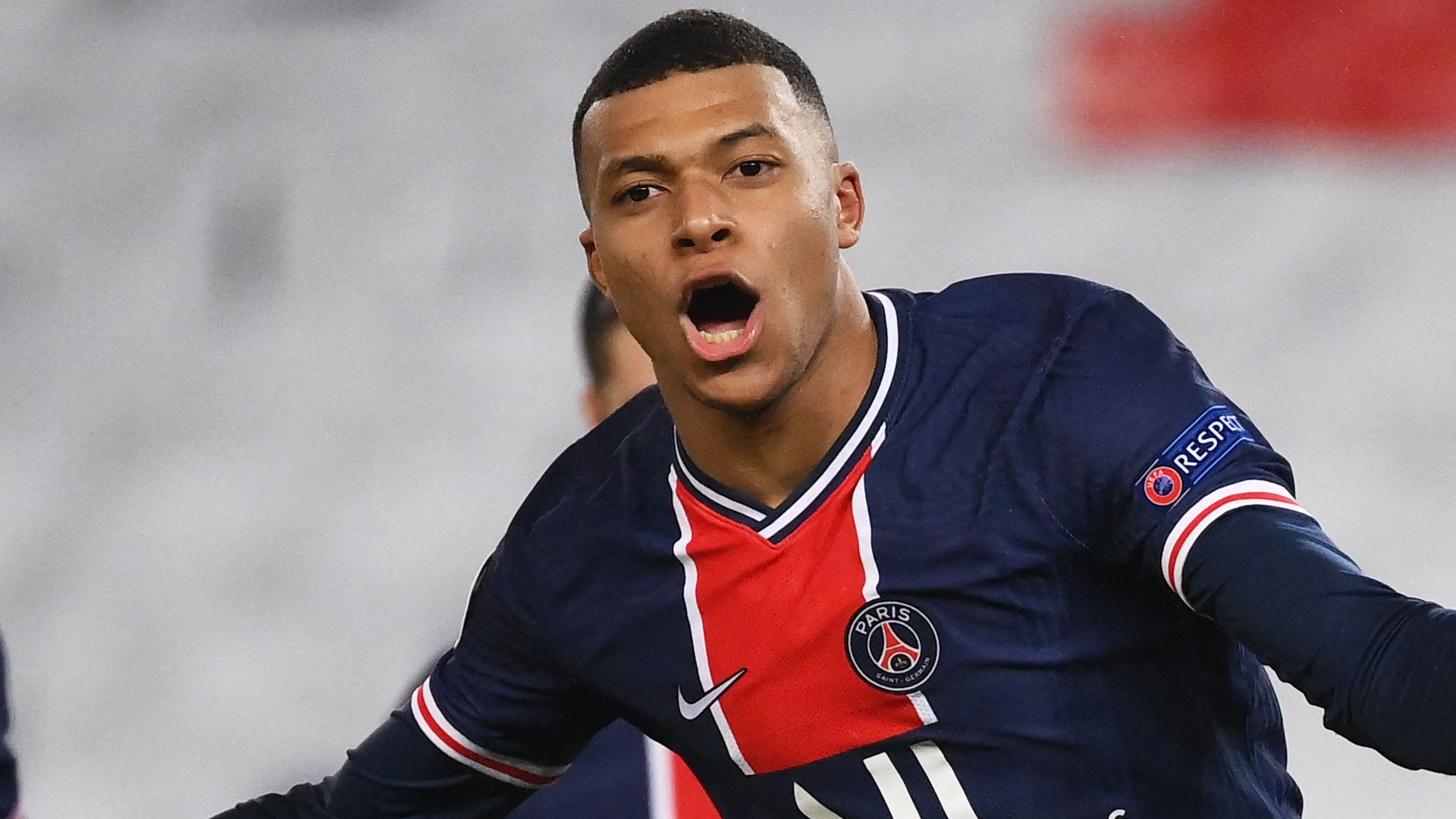 Kylian Mbappe PSG Barcelona Champions League 10032021