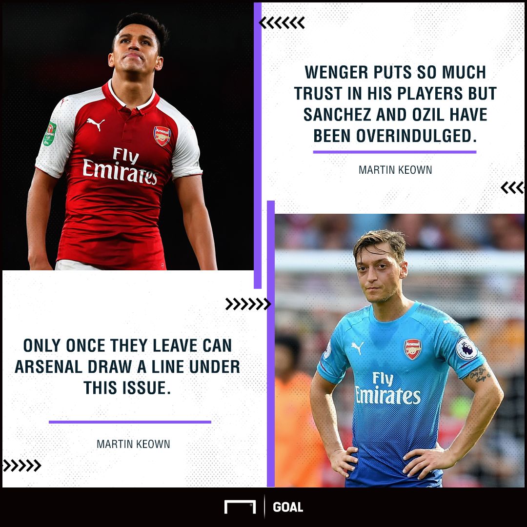 Alexis Sanchez Mesut Ozil overindulged
