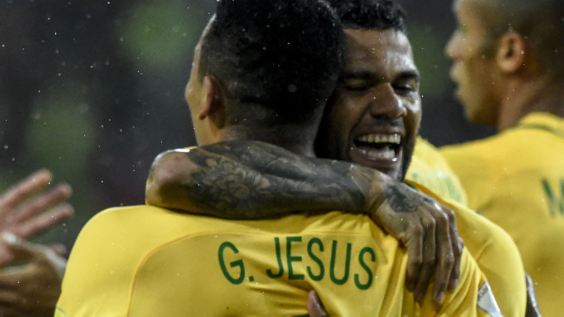 Gabriel Jesus Daniel Alves Brasil Eliminatórias  11 10 16