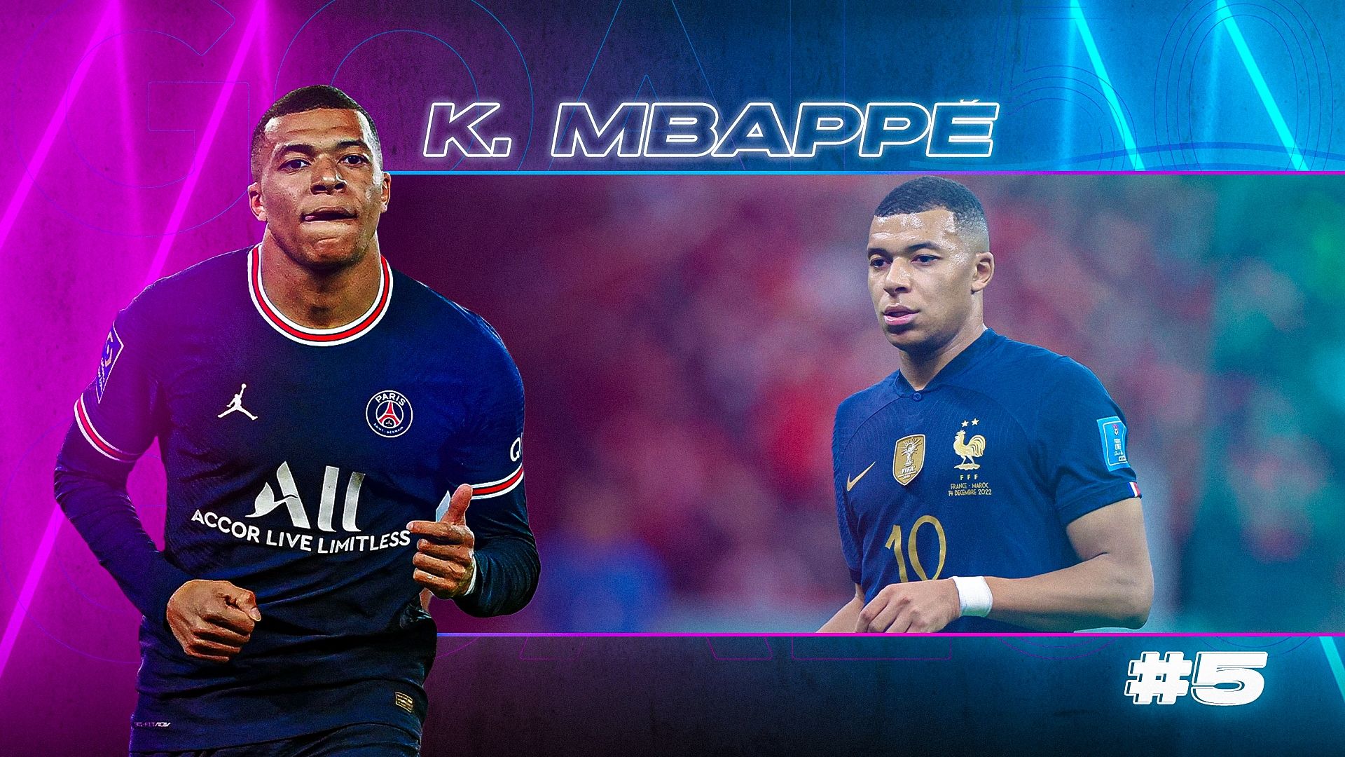 GOAL50 2022 Kylian Mbappe GFX Ranking