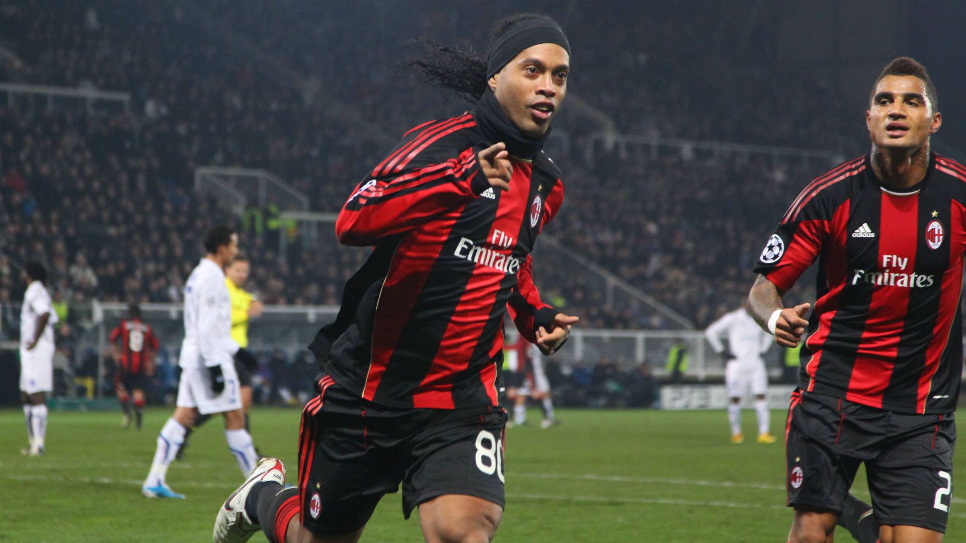 GERMANY ONLY Ronaldinho Kevin-Prince Boateng Milan