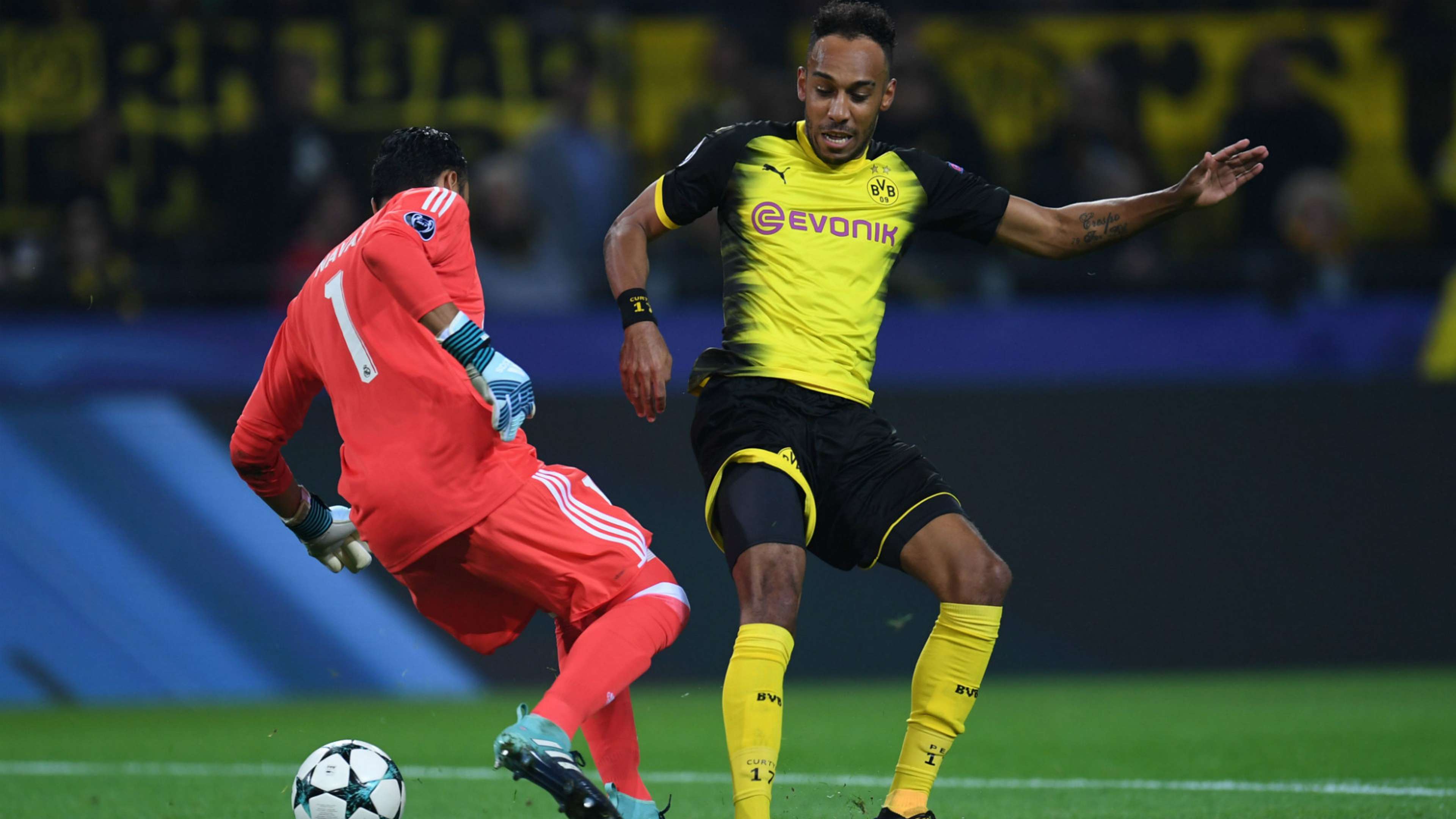 Keylor Navas Aubameyang Borussia Dortmund Real Madrid Champions League