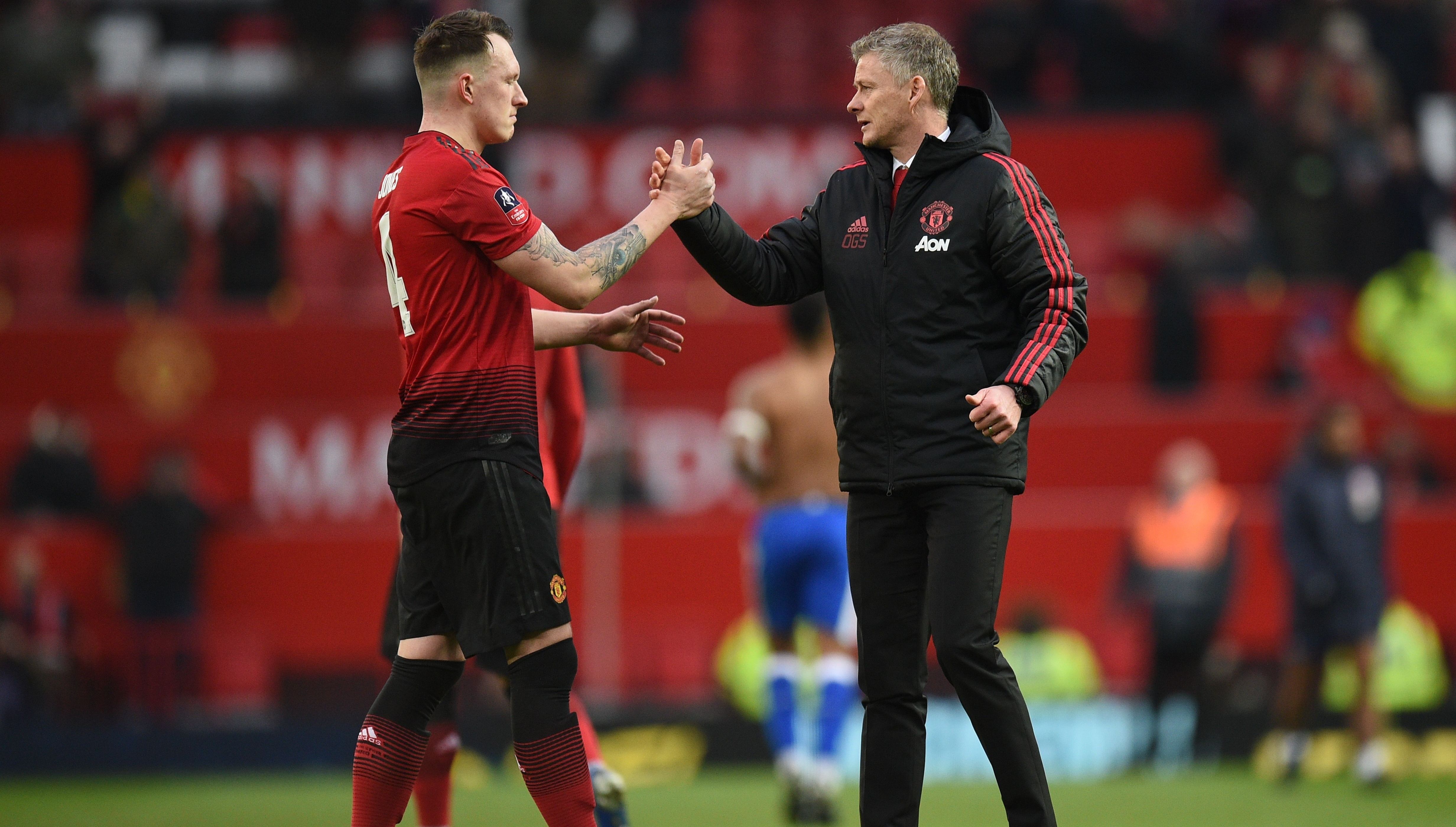 Phil Jones & Ole Gunnar Solskjaer
