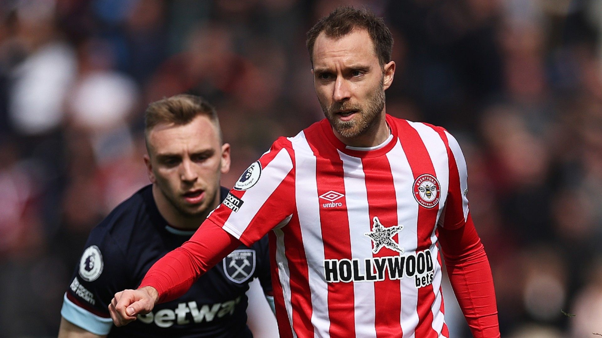 Jarrod Bowen West Ham Christian Eriksen Brentford 2021-22