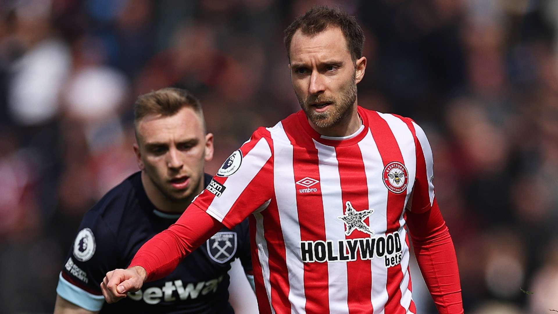Jarrod Bowen West Ham Christian Eriksen Brentford 2021-22
