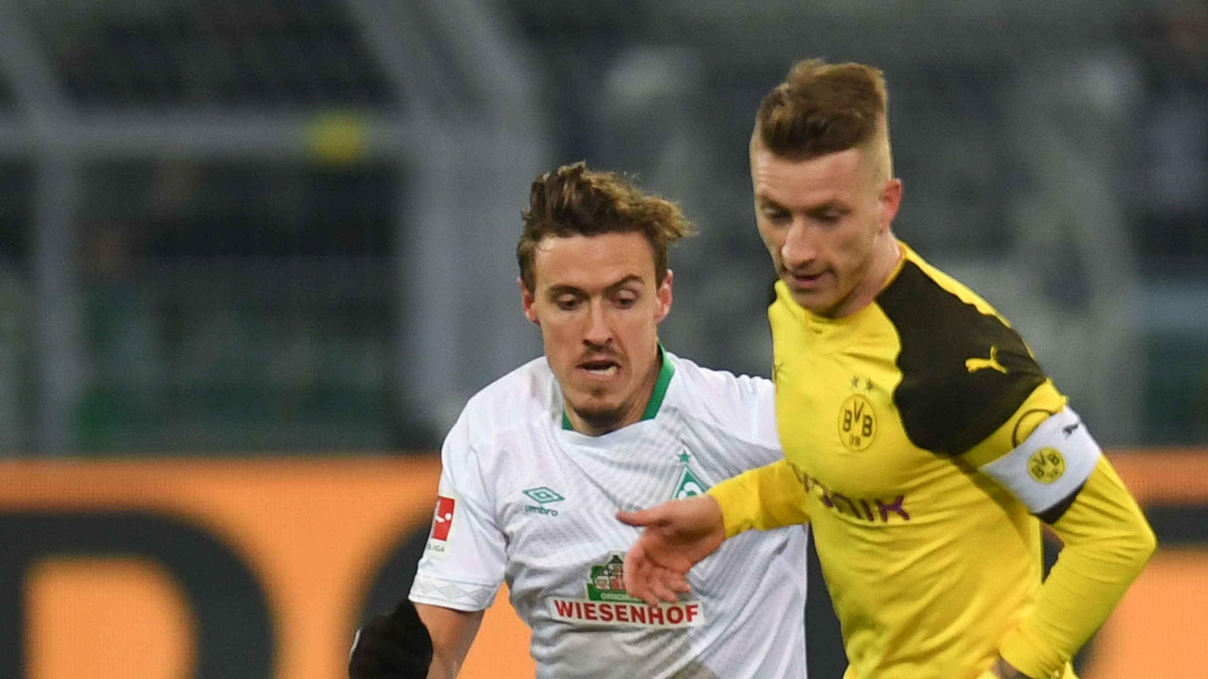 Max Kruse & Marco Reus - Borussia Dortmund v Werder Bremen : 2018