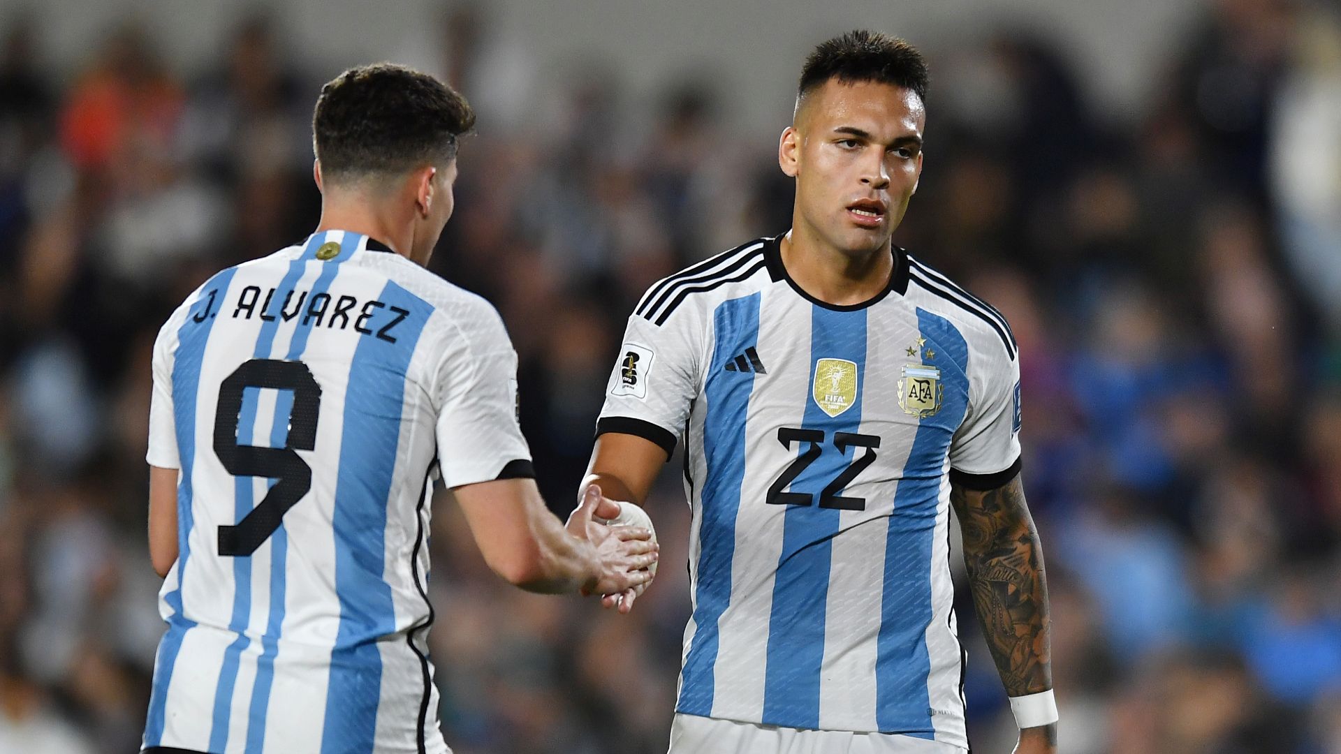 Julian Alvarez Lautaro Martinez Argentina Paraguay Eliminatorias Argentinas 12102023