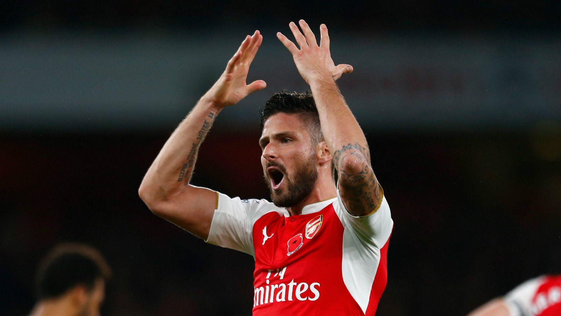 Olivier Giroud Arsenal Tottenham 08112015