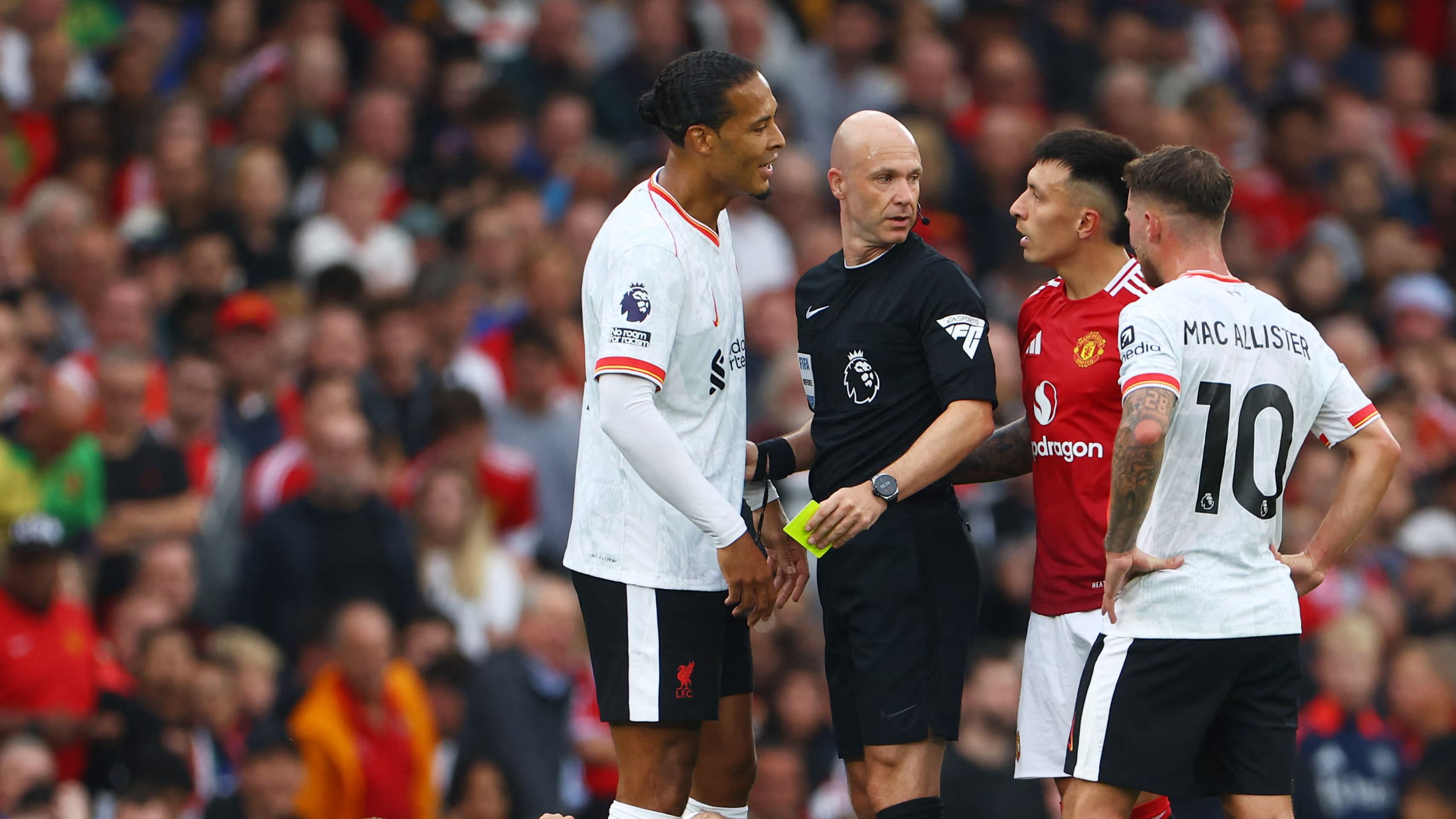 Van Dijk Lisandro Martinez Man Utd v Liverpool
