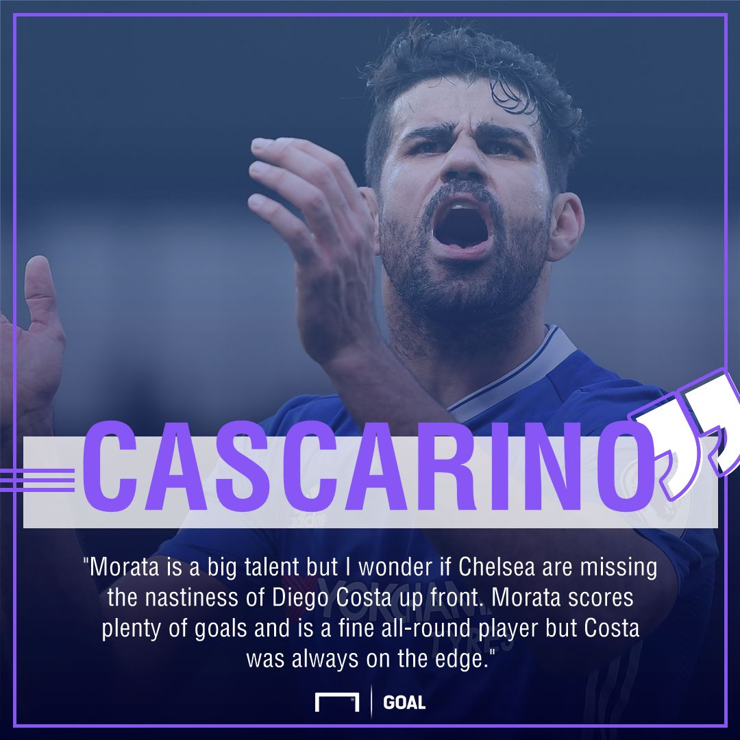 Tony Cascarino Alvaro Morata Diego Costa Chelsea nasty