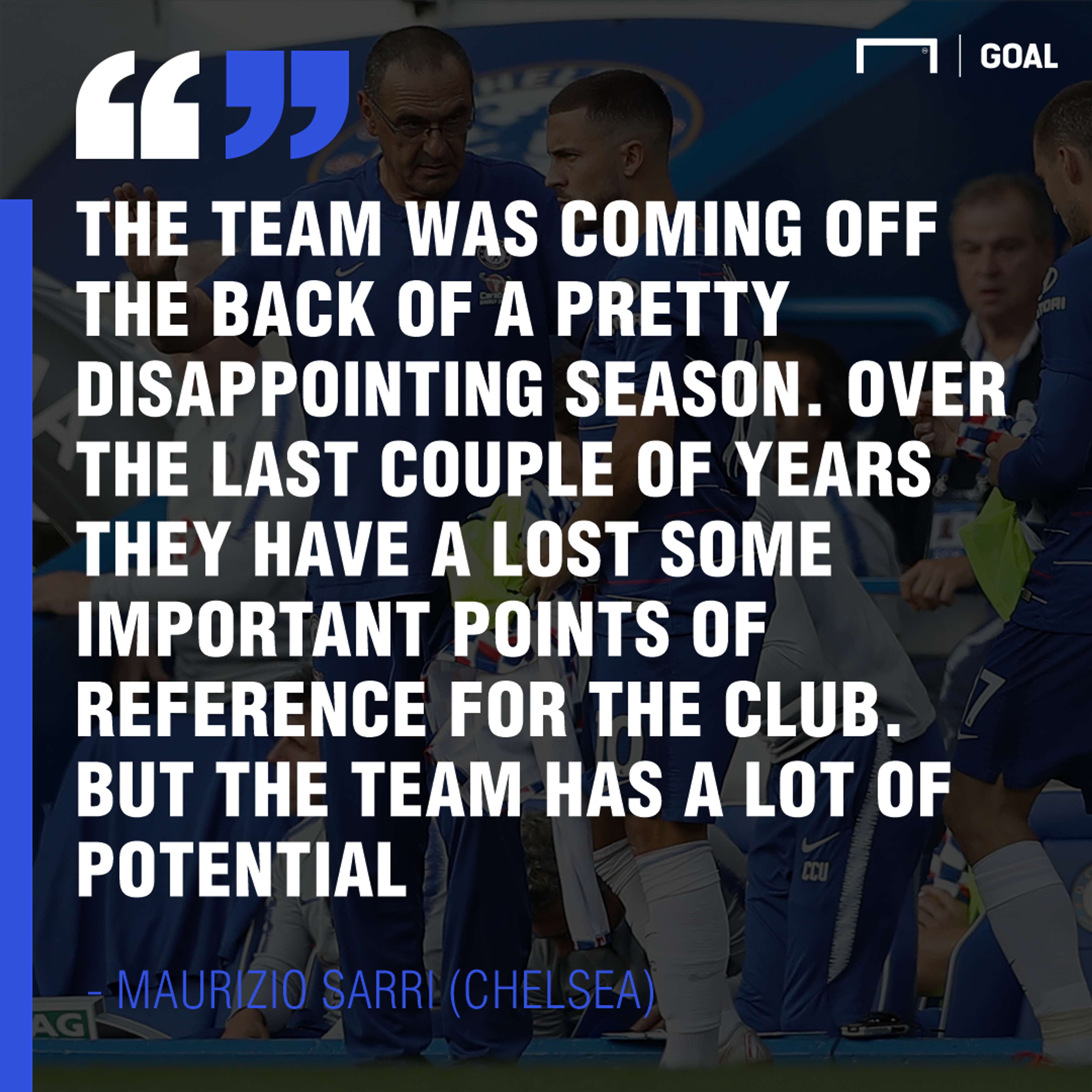 Chelsea quote GFX Maurizio Sarri
