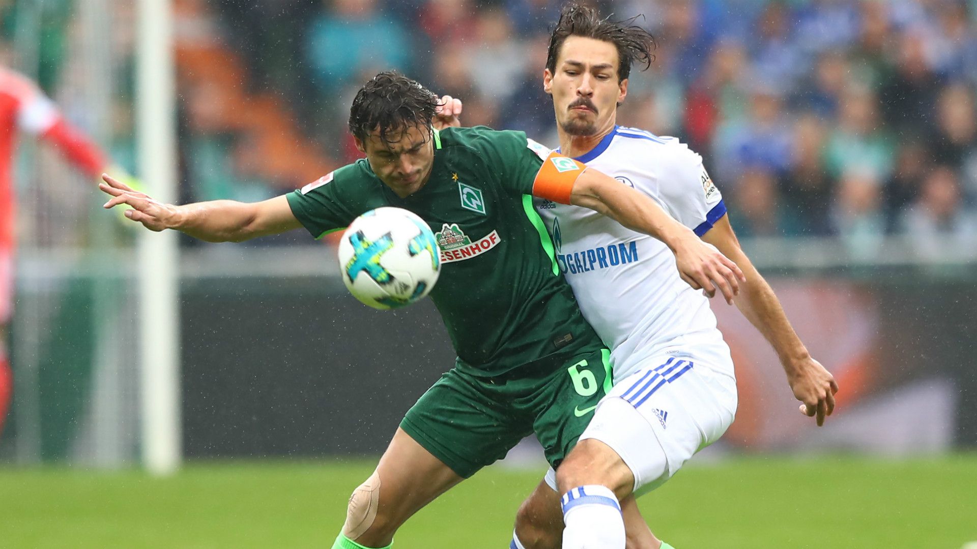 Thomas Delaney Benjamin Stambouli Werder Bremen Schalke 04 Bundesliga 16092017