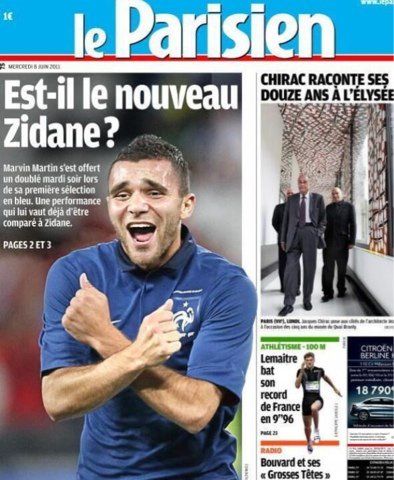 Marvin Martin Zidane Le Parisien