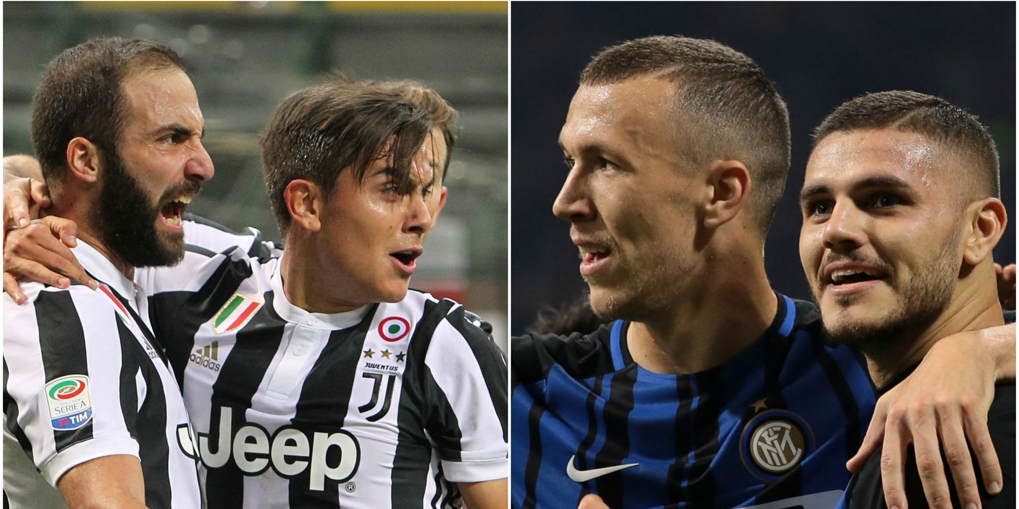 Juventus-Inter Dybala Higuain Perisic Icardi