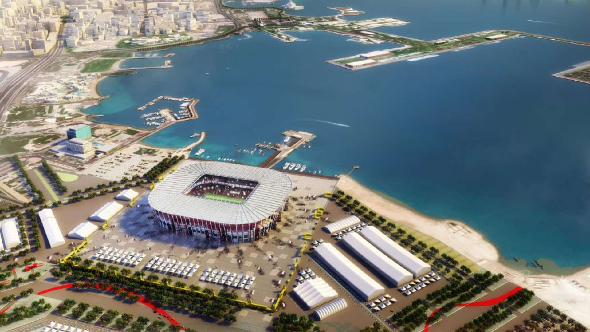 Dónde está ubicado el Estadio 974 Ras Abu Aboud de Qatar