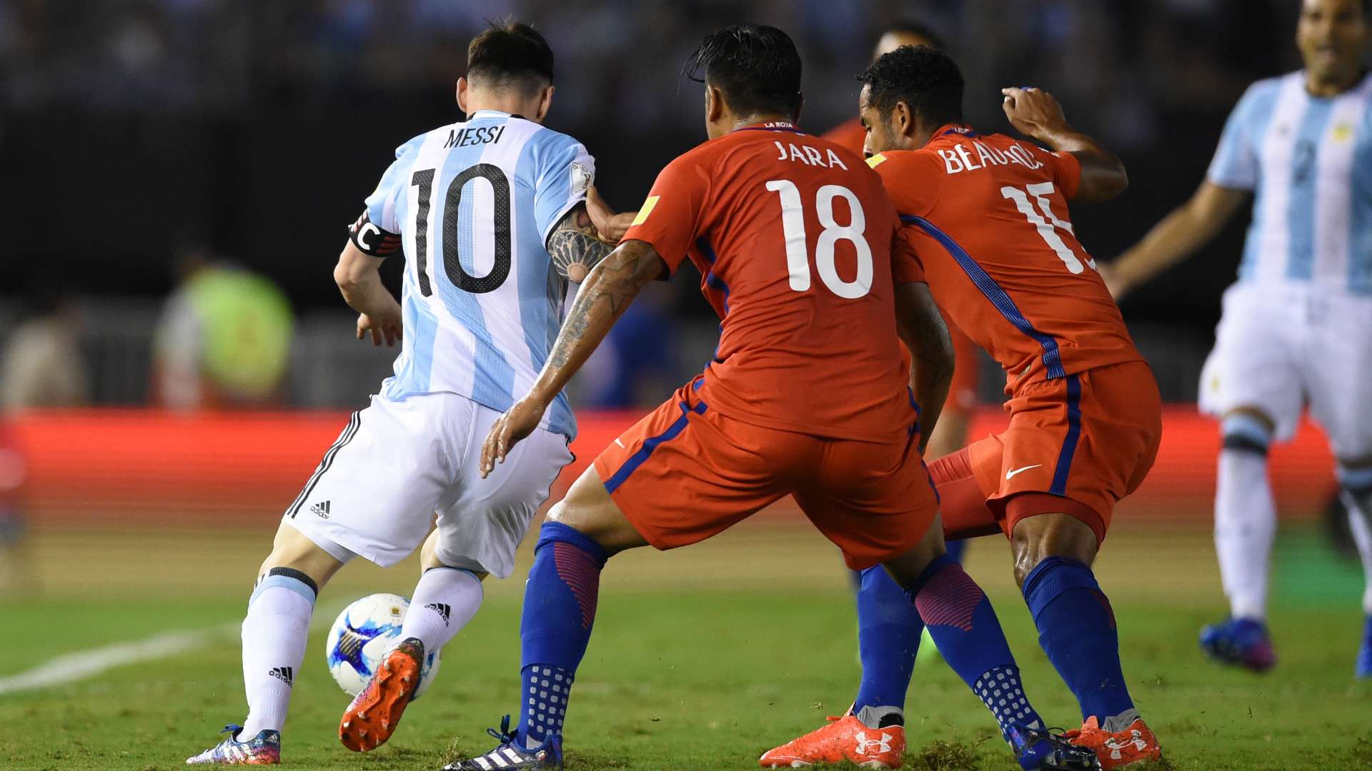 Lionel Messi Argentina Chile Eliminatorias Sudamericanas 2018