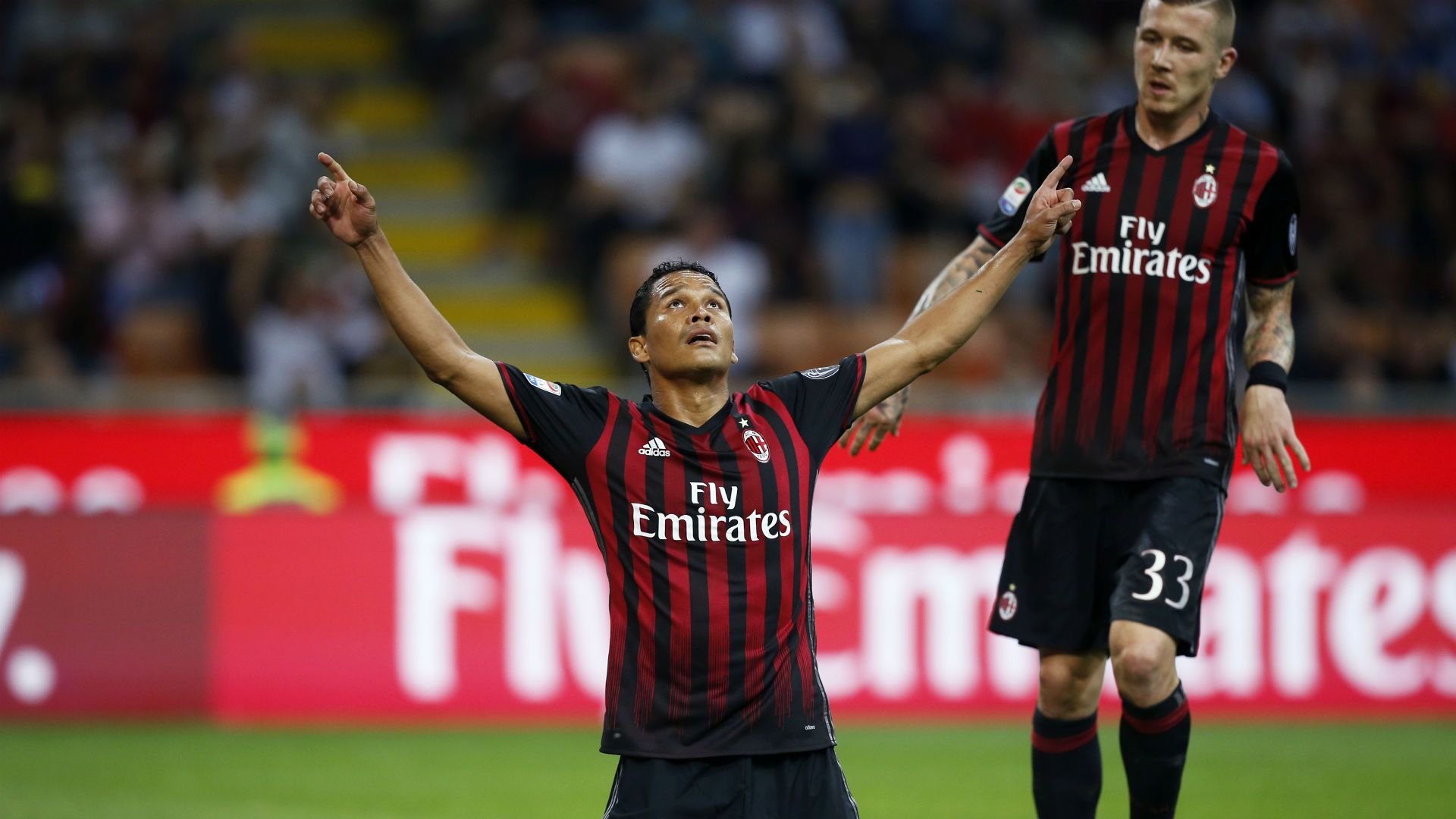 Carlos Bacca Serie A AC Milan v Sassuolo 021016