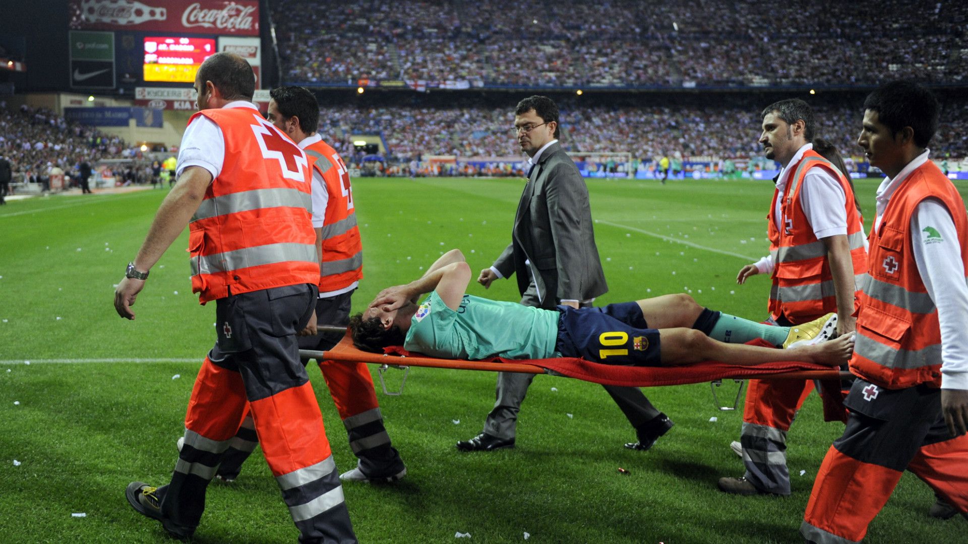 Lionel Messi Atletico Madrid Barcelona 19092010