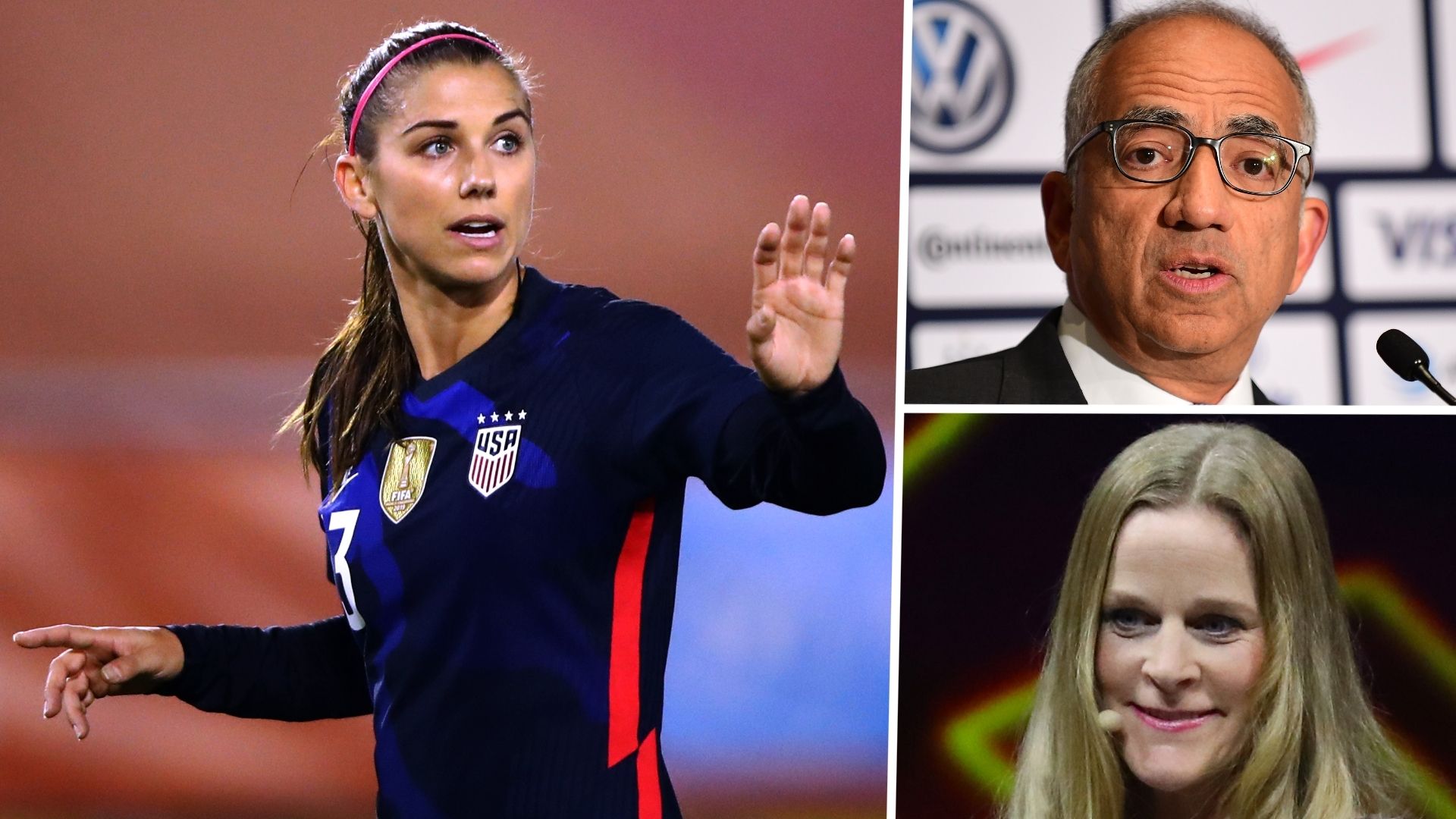 Alex Morgan Carlos Cordeiro Cindy Parlow Cone USWNT GFX
