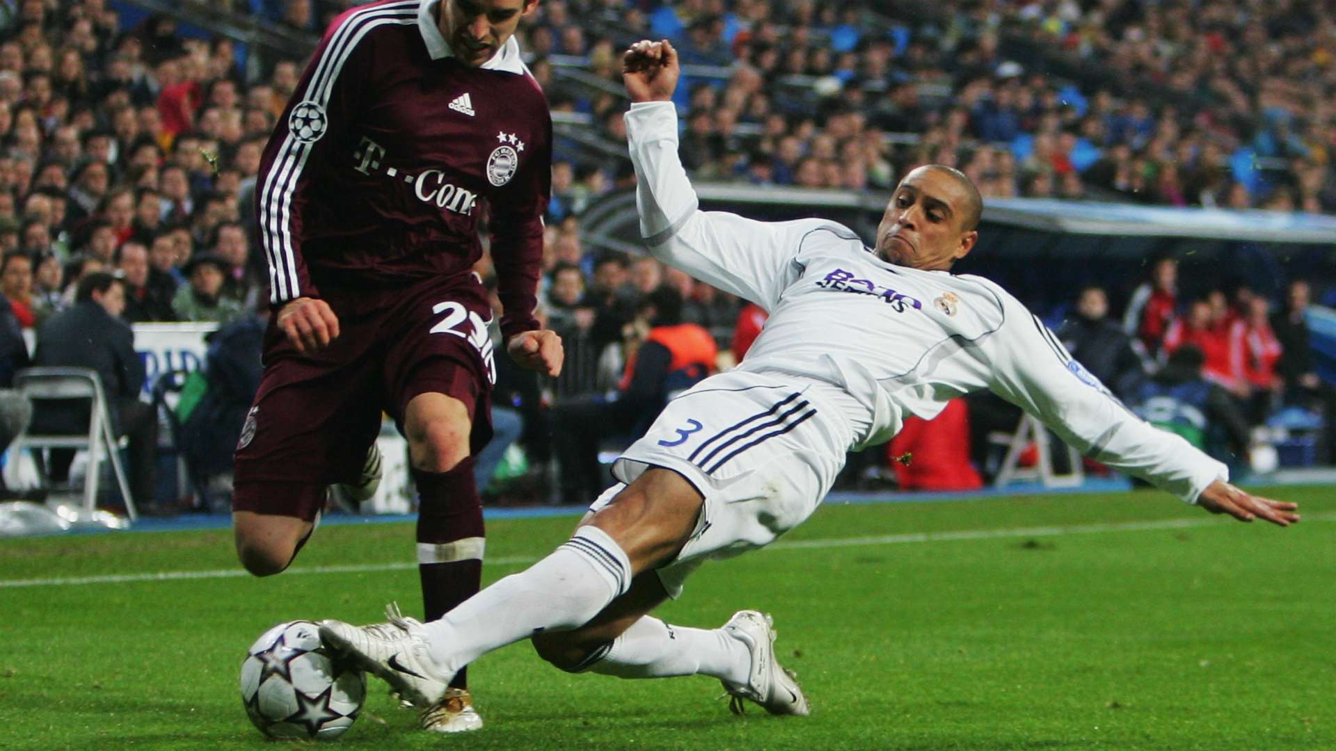 Roberto Carlos Real Madrid v Bayern Munich Champions League 20022007