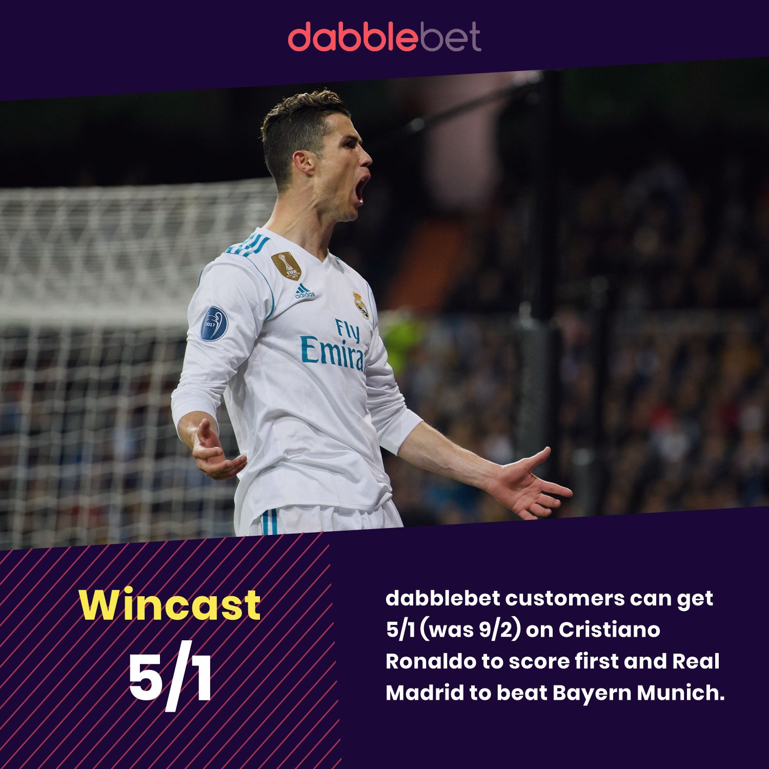 Cristiano Ronaldo Enhanced odds vs Bayern Munich