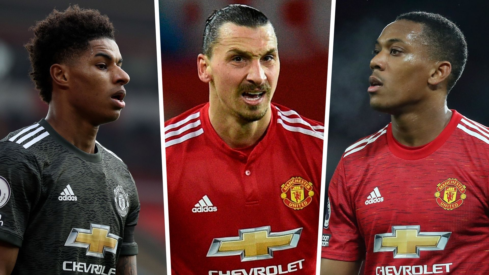 Marcus Rashford Zlatan Ibrahimovic Anthony Martial