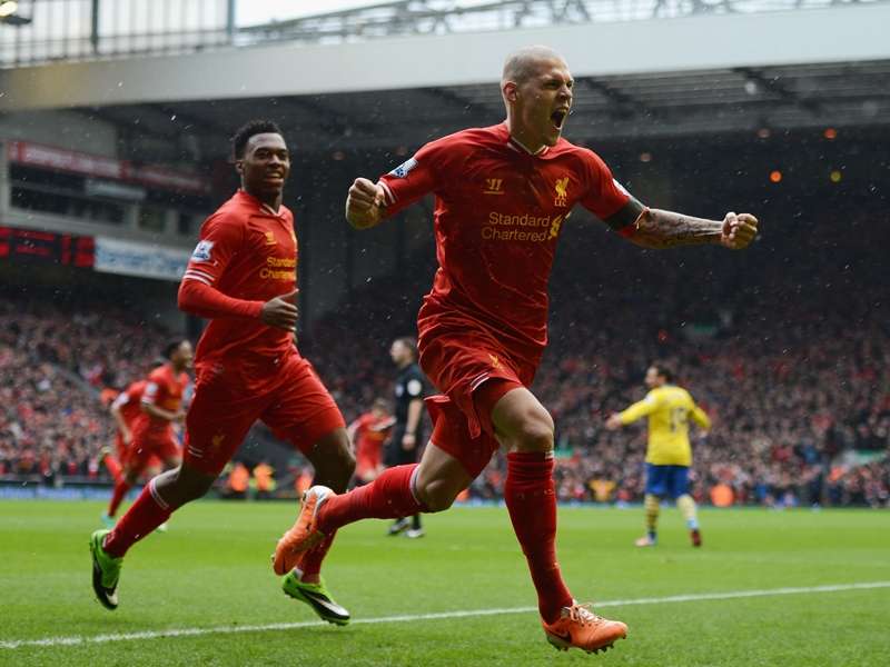 Martin Skrtel Liverpool Arsenal Premier League 02082014