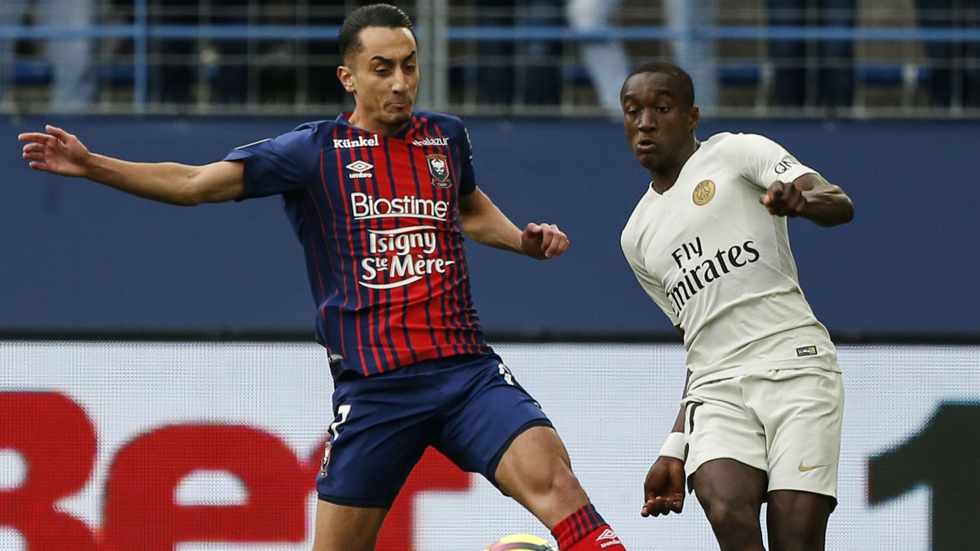 Moussa Diaby Faycal Fajr Caen PSG Ligue 1 02032019