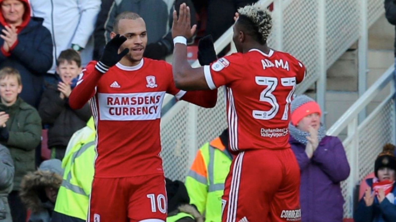 Martin Braithwaite Adama Traoare Middlesbrough
