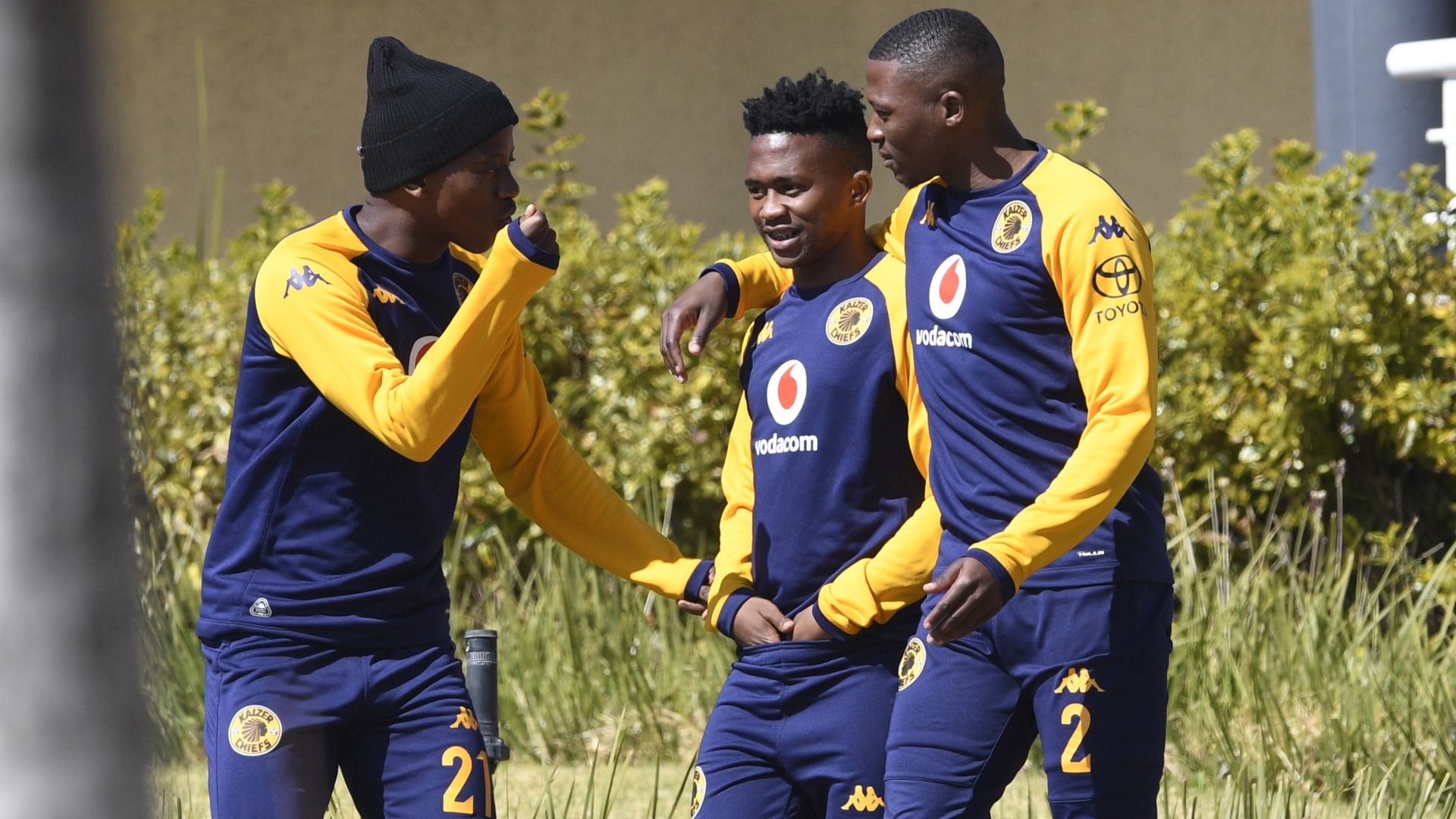 Thabo Cele, Mduduzi Shabalala and Thabiso Monyane, Kaizer Chiefs