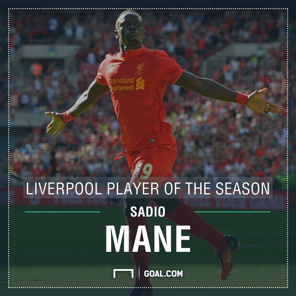 GFX Sadio Mane Liverpool Player of the Season