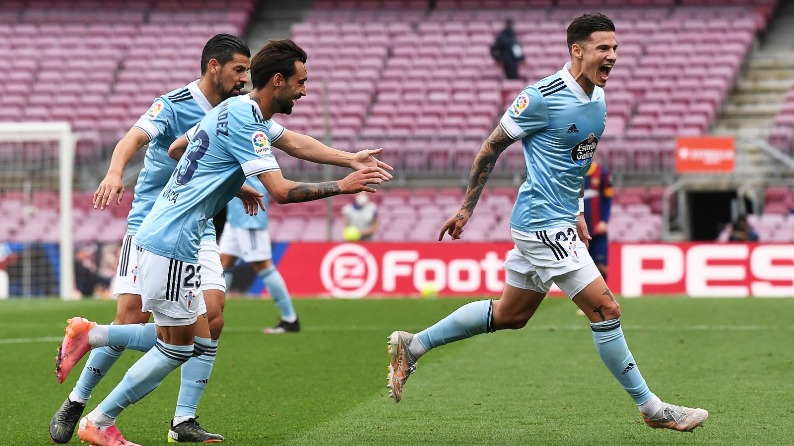 Santi Mina, Barcelona vs. Celta