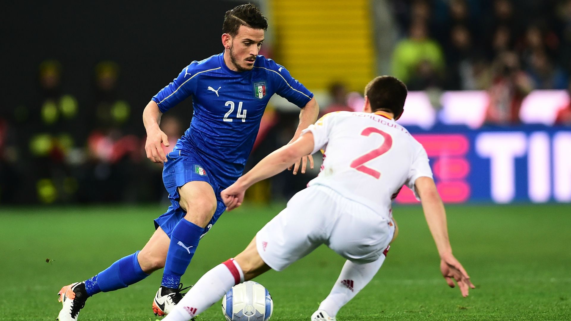 Alessandro Florenzi Cesar Azpilicueta Italy Spain