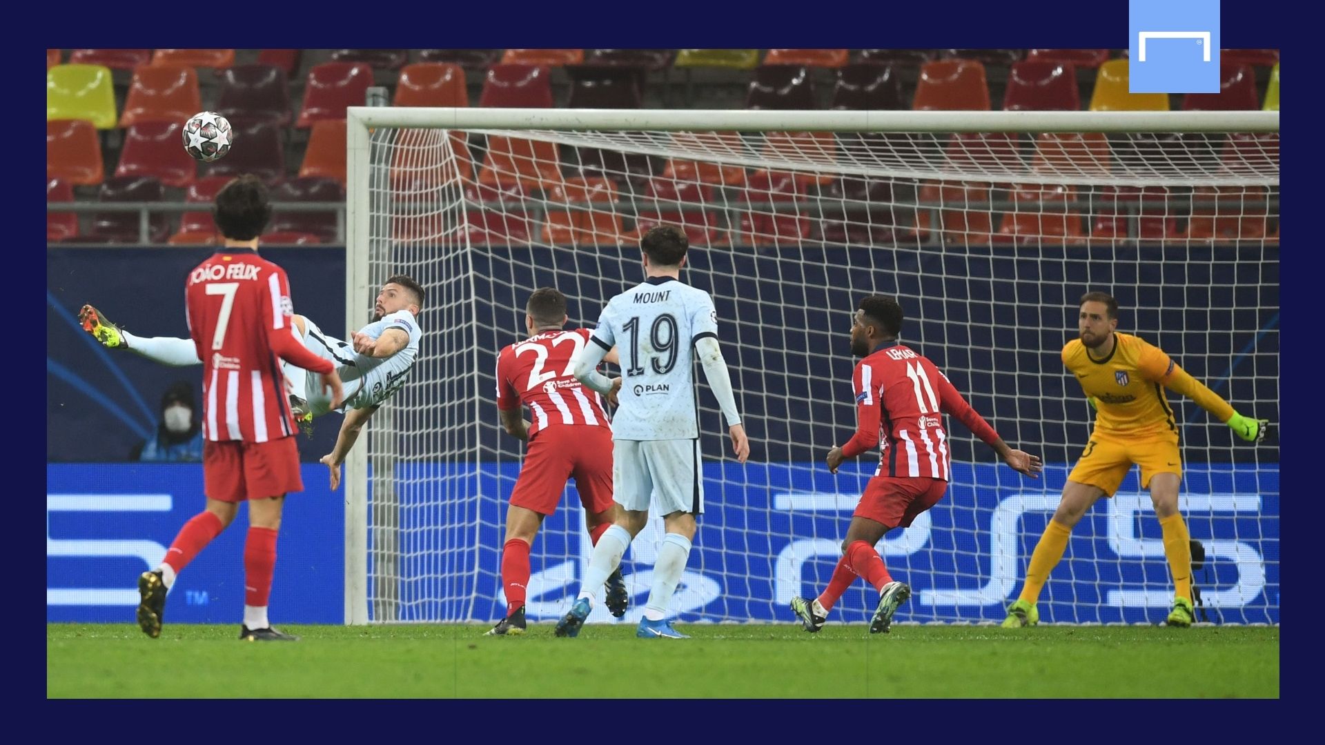 Olivier Giroud Chelsea Atletico Madrid GFX