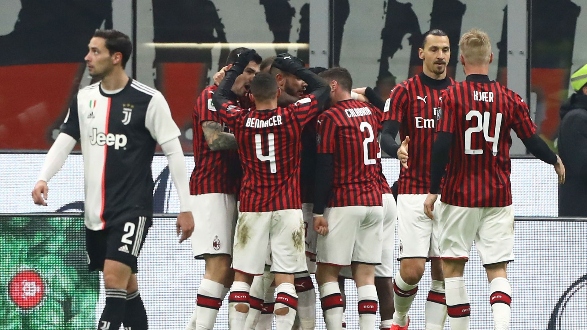 Ante Rebic goal Milan Juventus