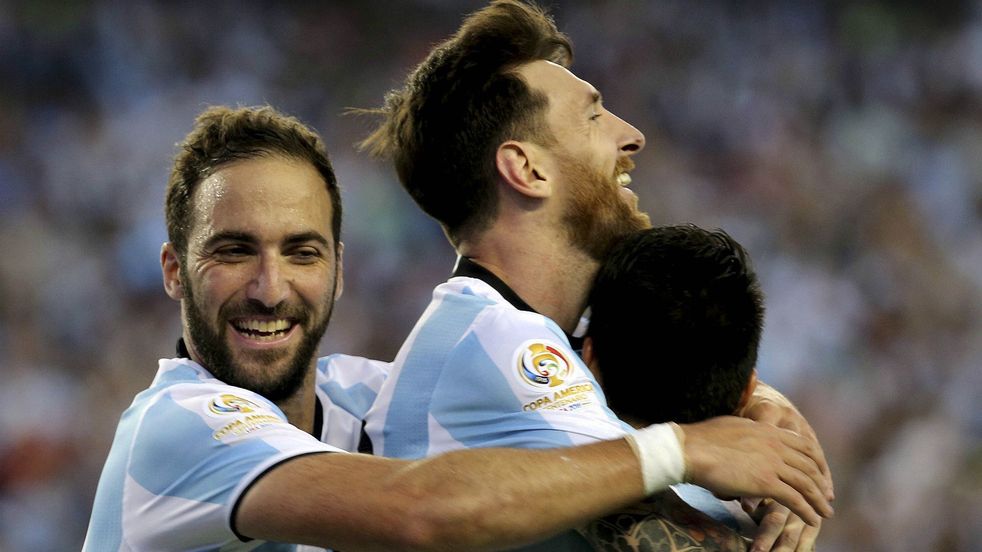Gonzalo Higuain Lionel Messi Argentina Venezuela quarterfinal Copa America Centenario 18062016