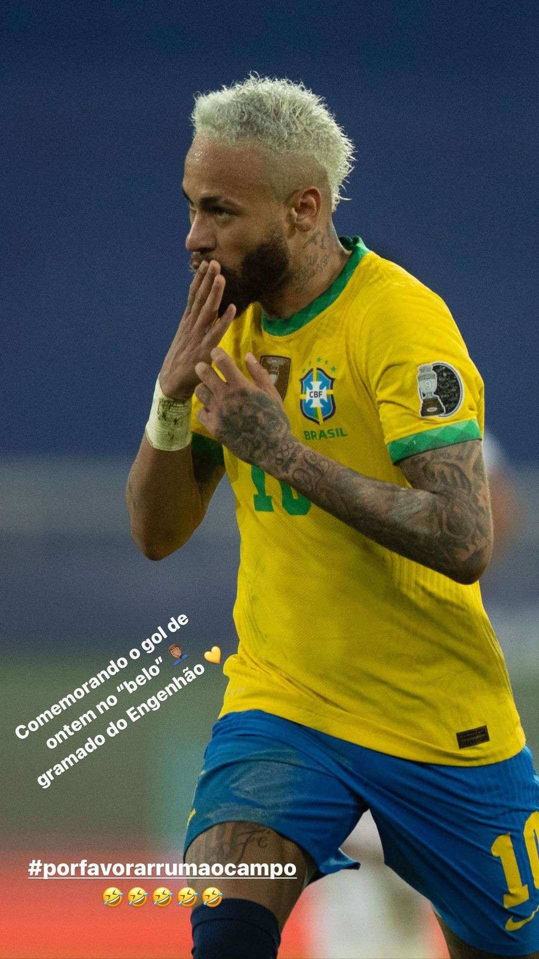 Instagram Stories Neymar Nilton Santos Engenhão