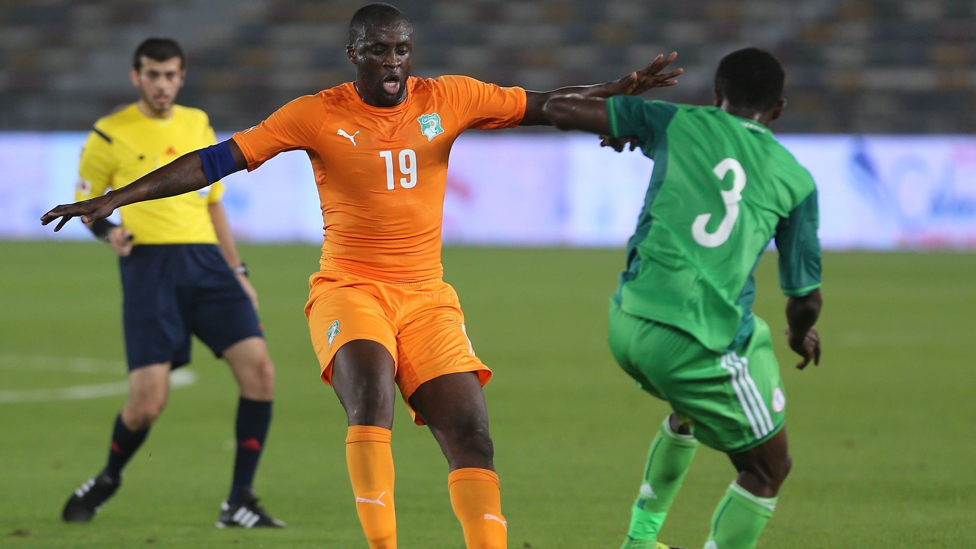 Yaya Toure of Ivory Coast & Chima Akas of Nigeria