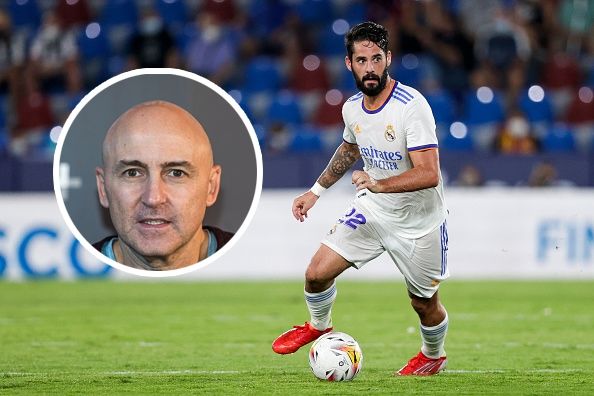 Isco Ral Madrid Vs Levante 2021; Julio Maldonado