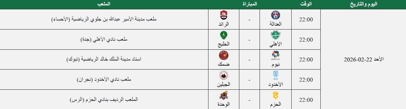 Jawwy Elite League U21