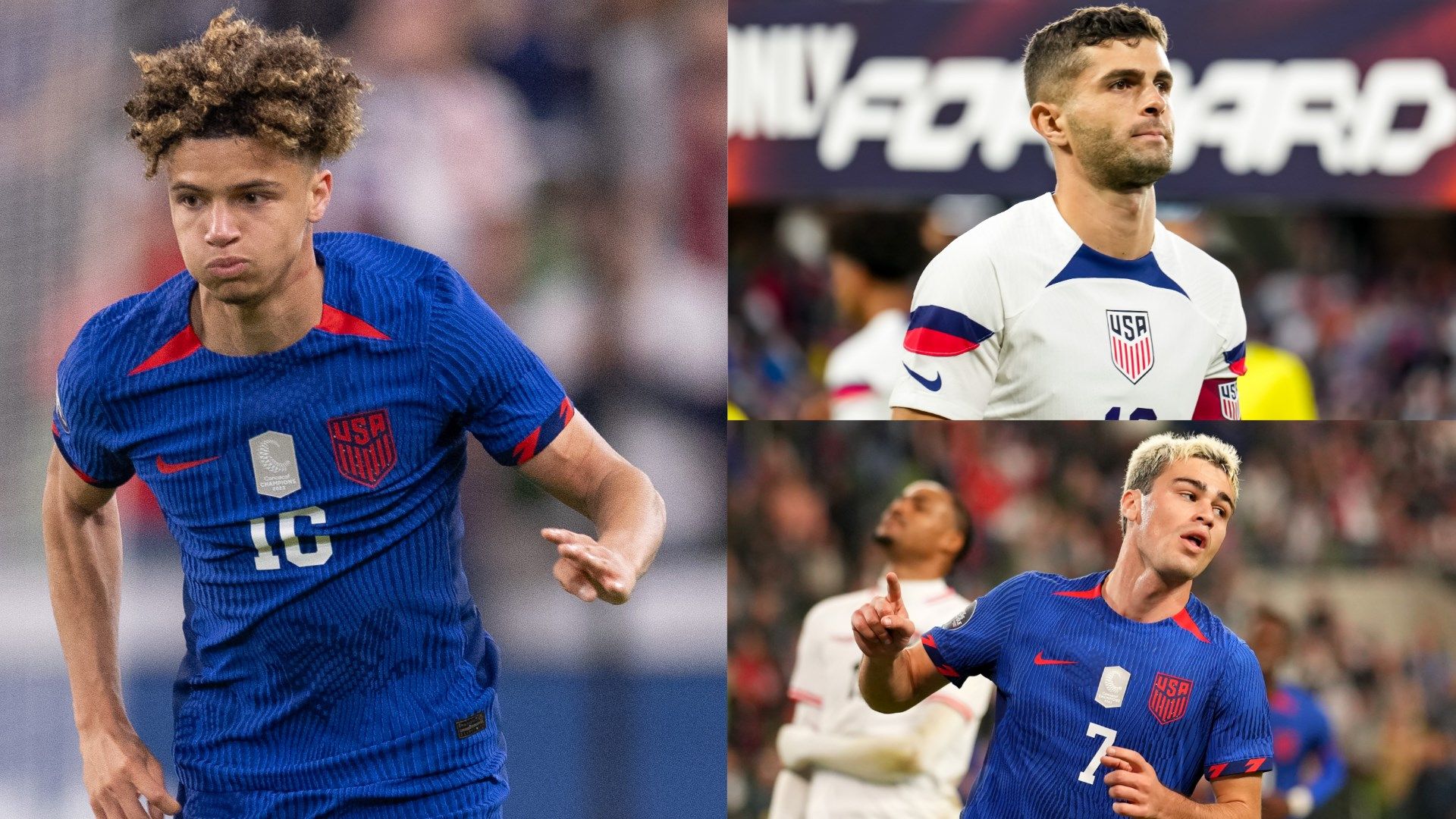 Kevin Paredes Gio Reyna Christian Pulisic split