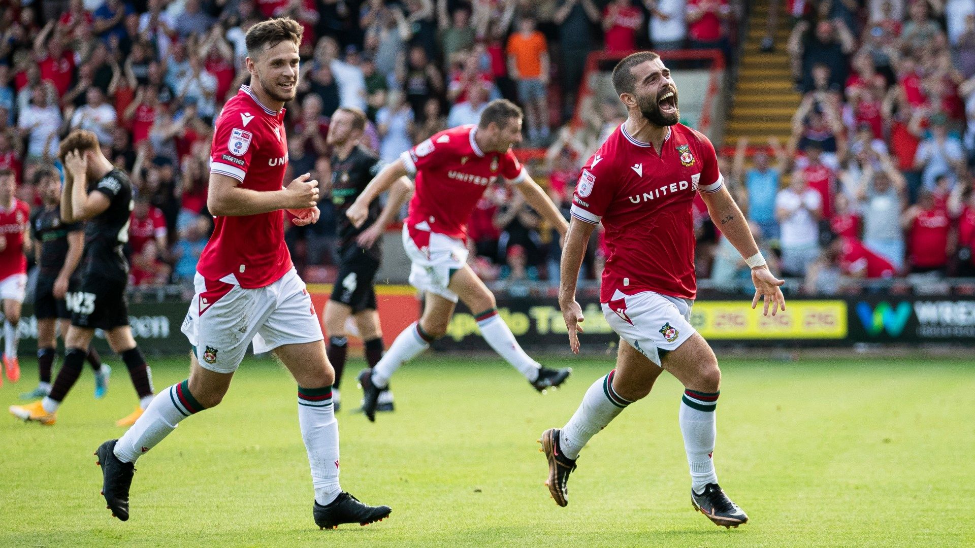 Wrexham celebrate vs Doncaster 2023-24