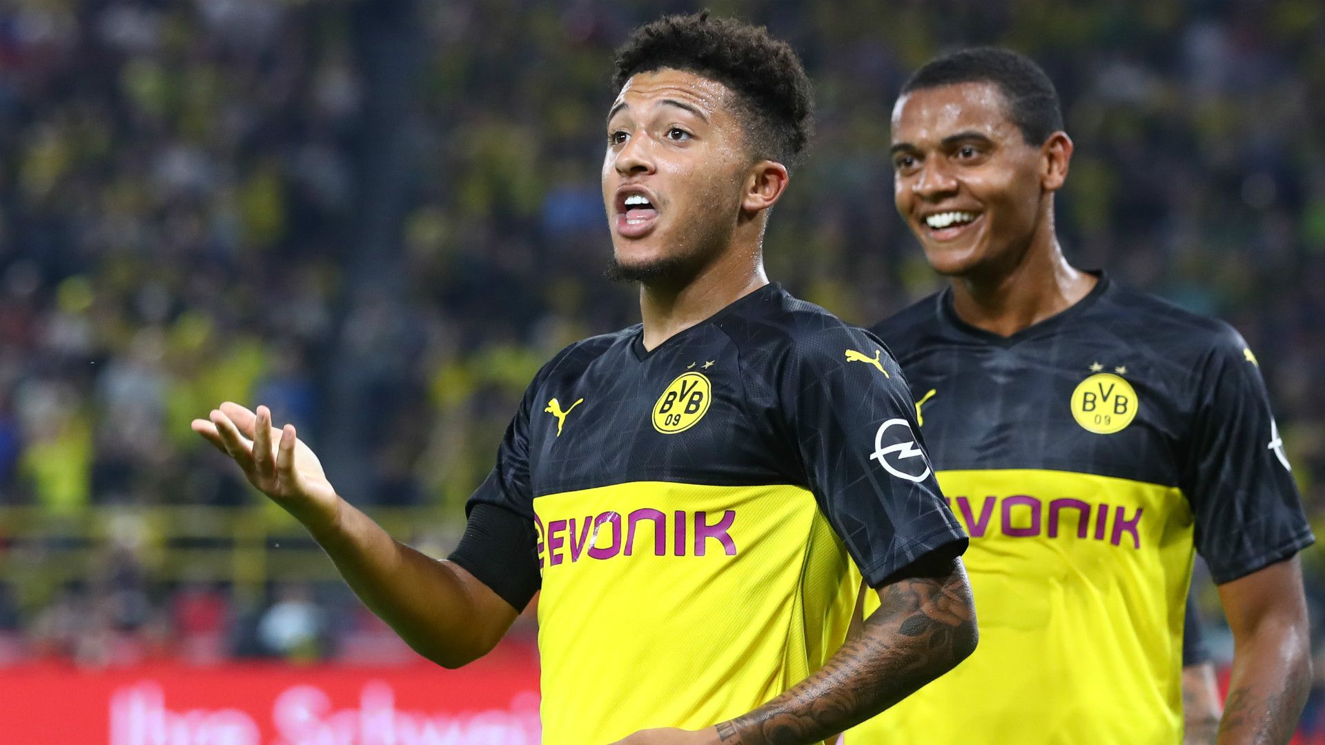 JADON SANCHO MANUEL AKANJI BORUSSIA DORTMUND