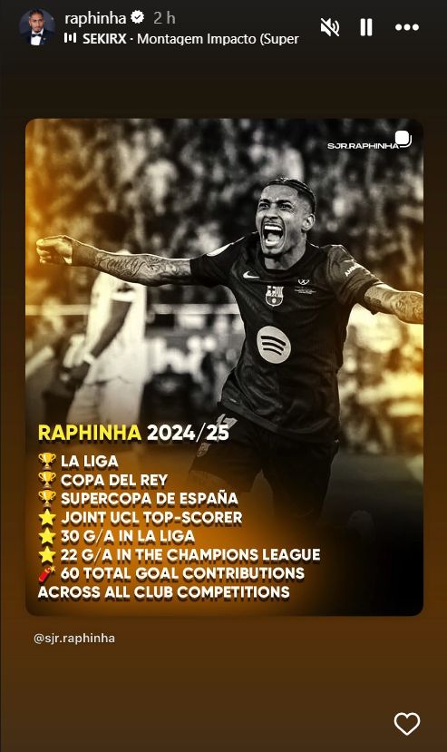 Raphinha instagram post 3