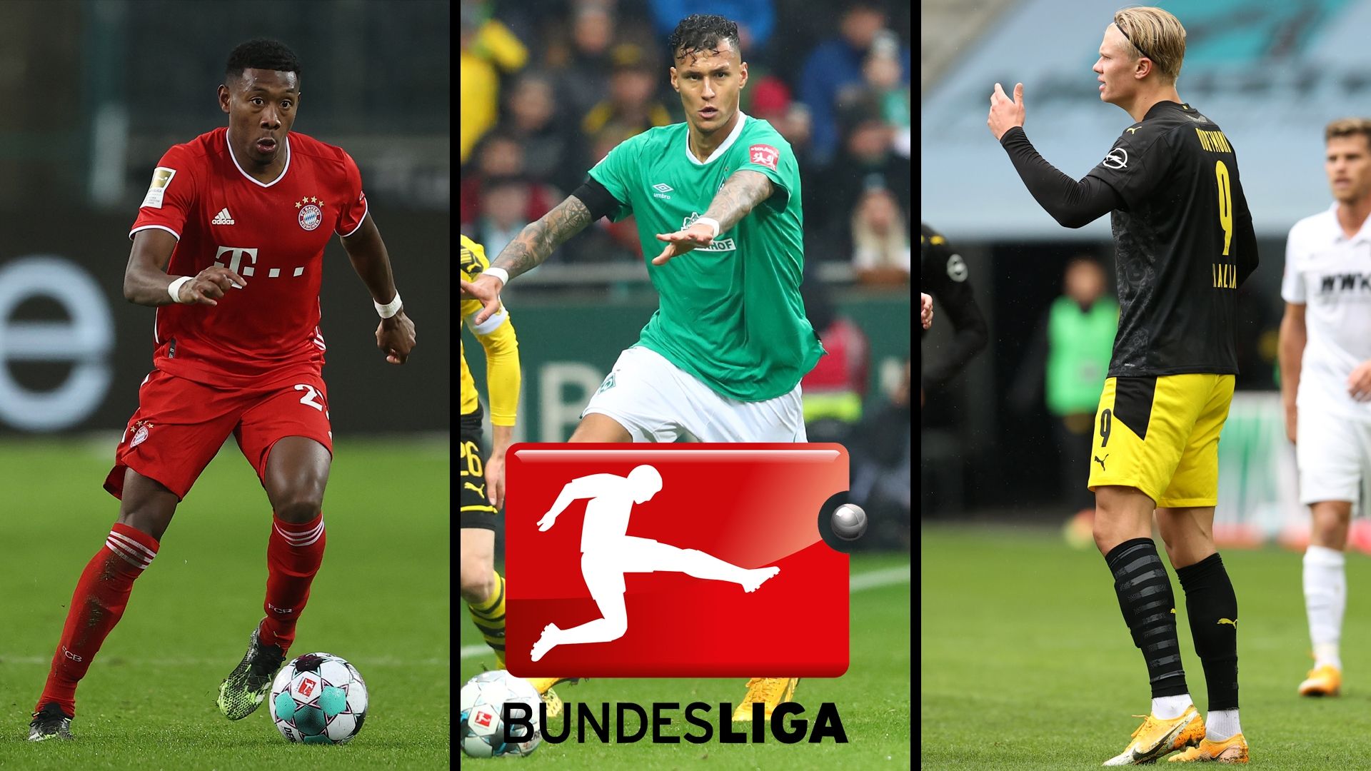 gettyimages header bundesliga 2020 2021 tv live-stream davie selke erling haaland david alaba werden bremen borussia dortmund fc bayern münchen