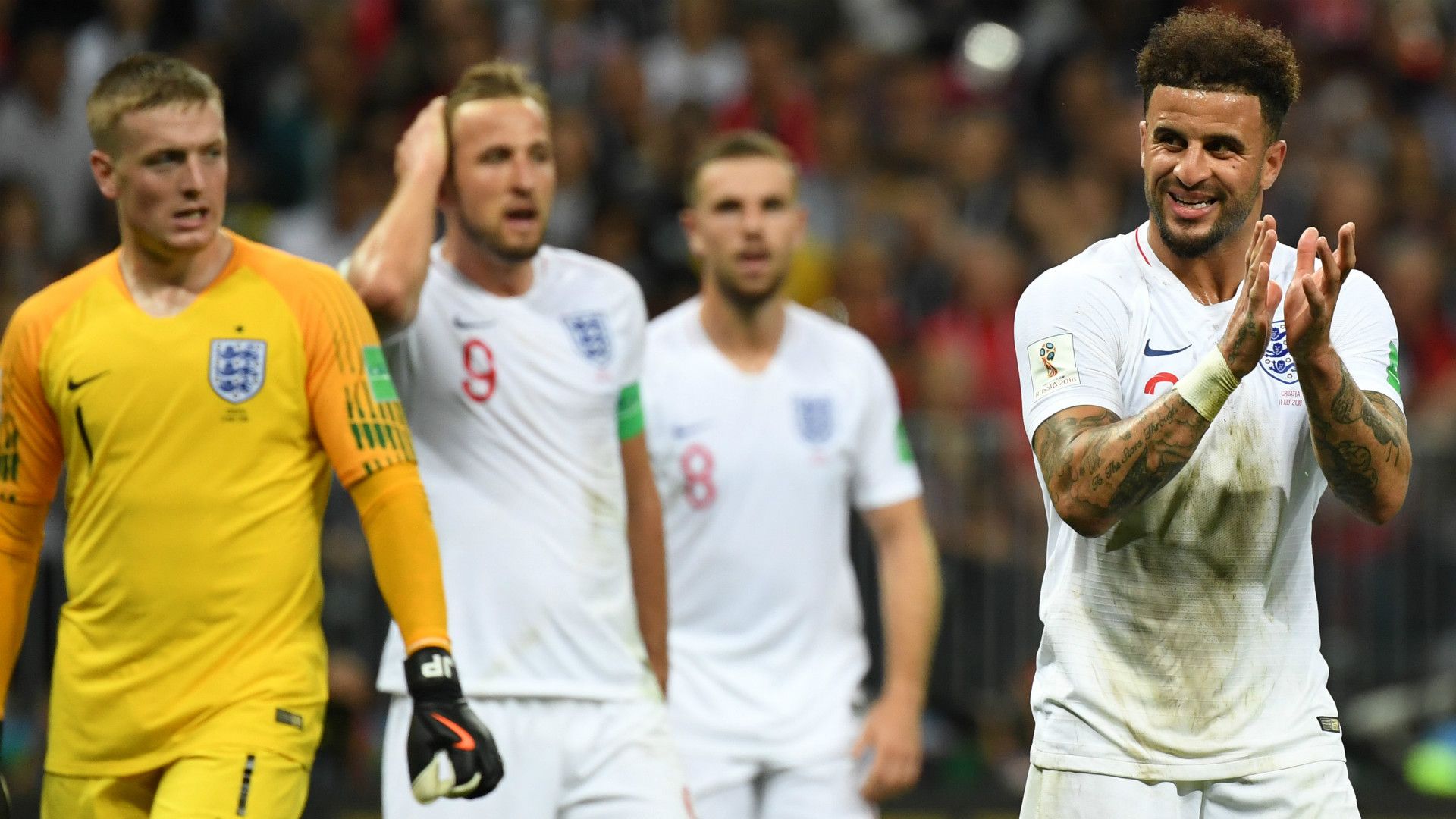 JORDAN PICKFORD KYLE WALKER ENGLAND